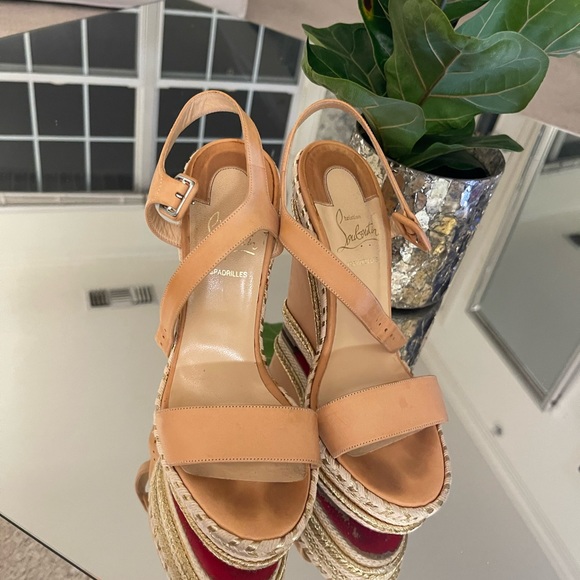 Christian Louboutin Leather Platform Wedge - Picture 9 of 13